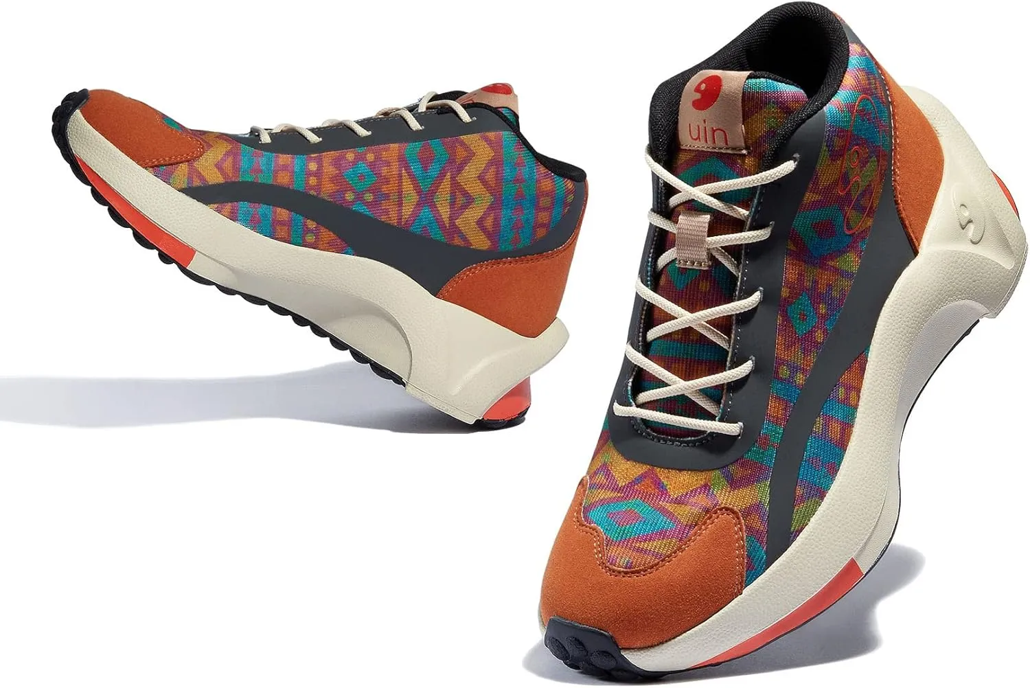 UIN Women's Retro Sneakers Lightweight Walking Casual Comfortable Art Painted Travel Shoes