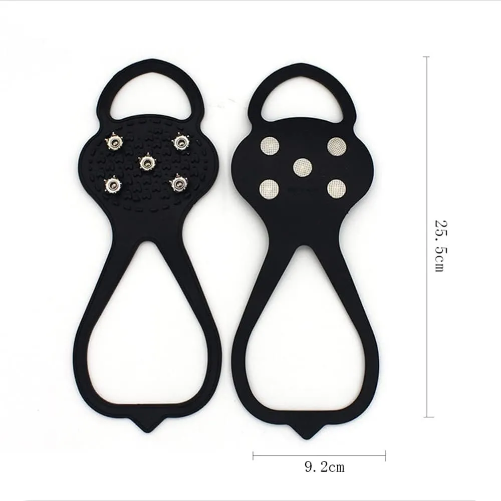 Universal Non-Slip Gripper Spikes, Universal Gripper Spikes Non Slip Shoe Spikes, Traction Cleats Ice Snow Grips, Anti Slip Rubber Grips for Hiking Mountaineering Walking