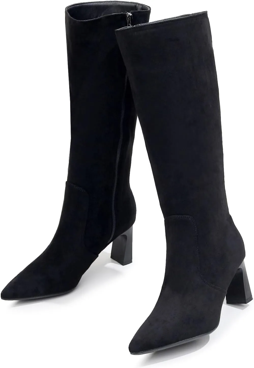 VenusCelia Women's Knee High Stretchy Fashion Boots