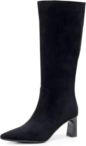 VenusCelia Women's Knee High Stretchy Fashion Boots