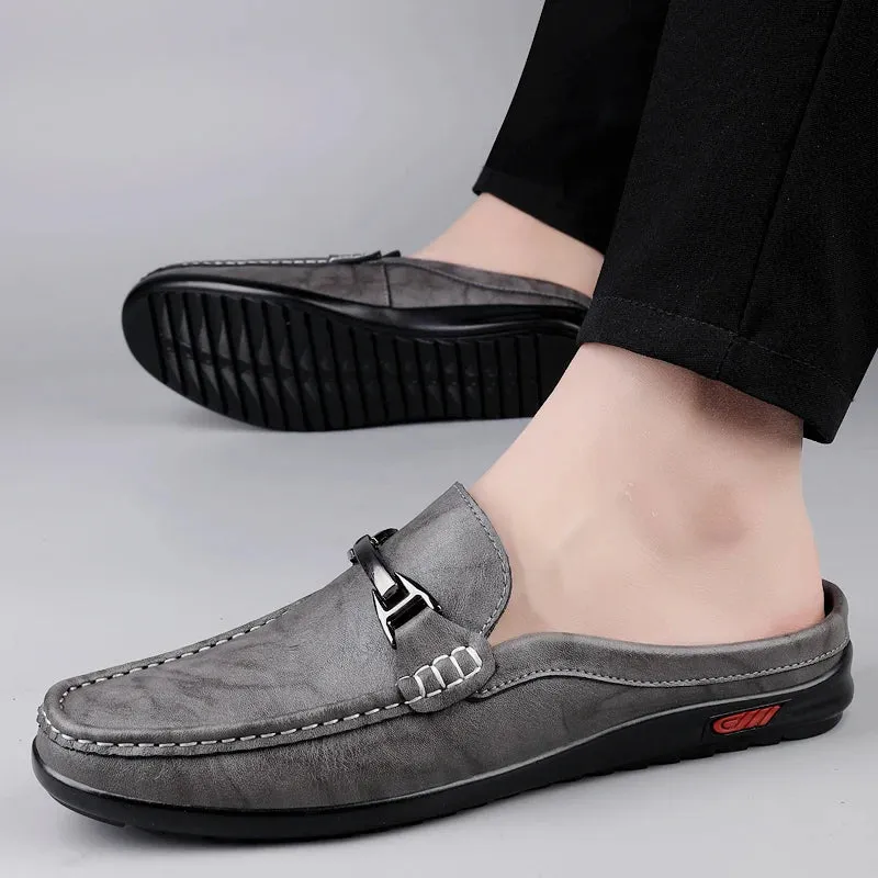 Vittorio Horsebit Backless Loafers