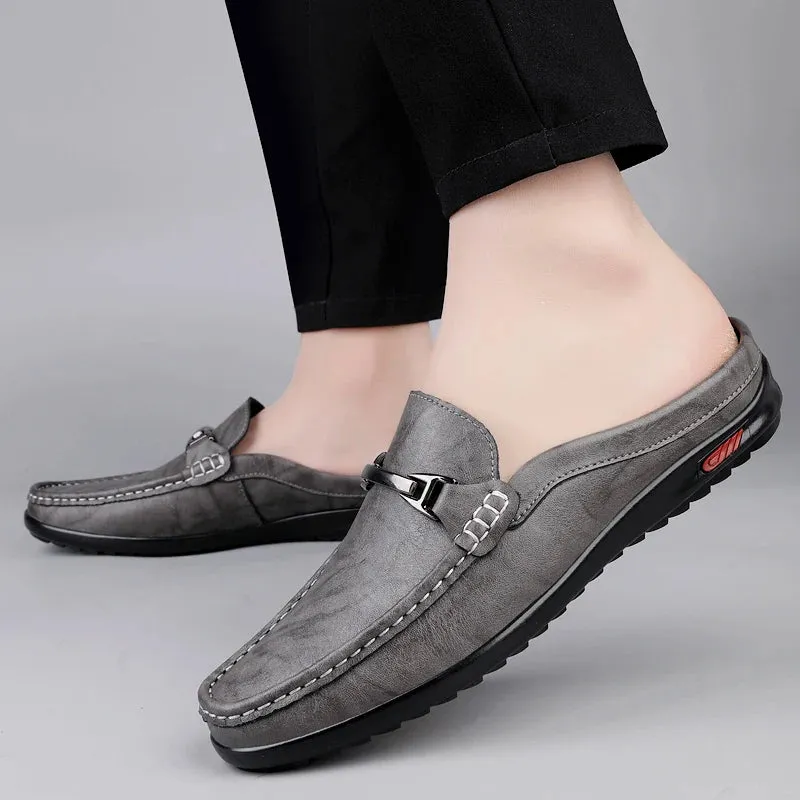 Vittorio Horsebit Backless Loafers