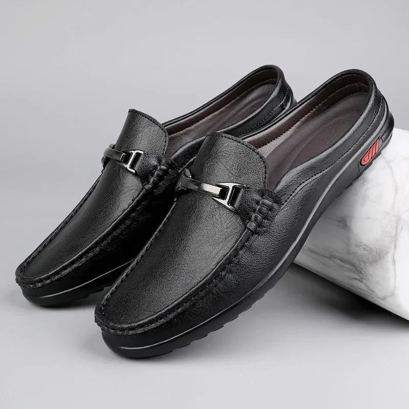Vittorio Horsebit Backless Loafers