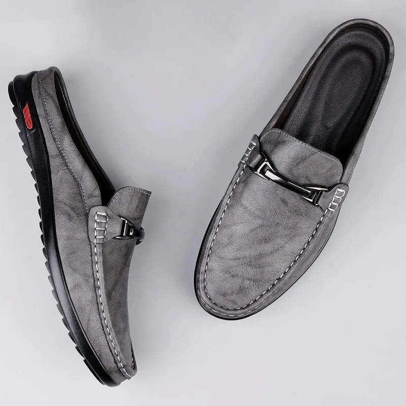 Vittorio Horsebit Backless Loafers