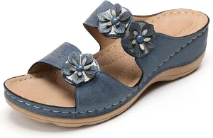 Walking Sandals Women, Womens Sandals Orthopedic Open Toe Sandals Retro Anti Slip Comfy Breathable Shoes