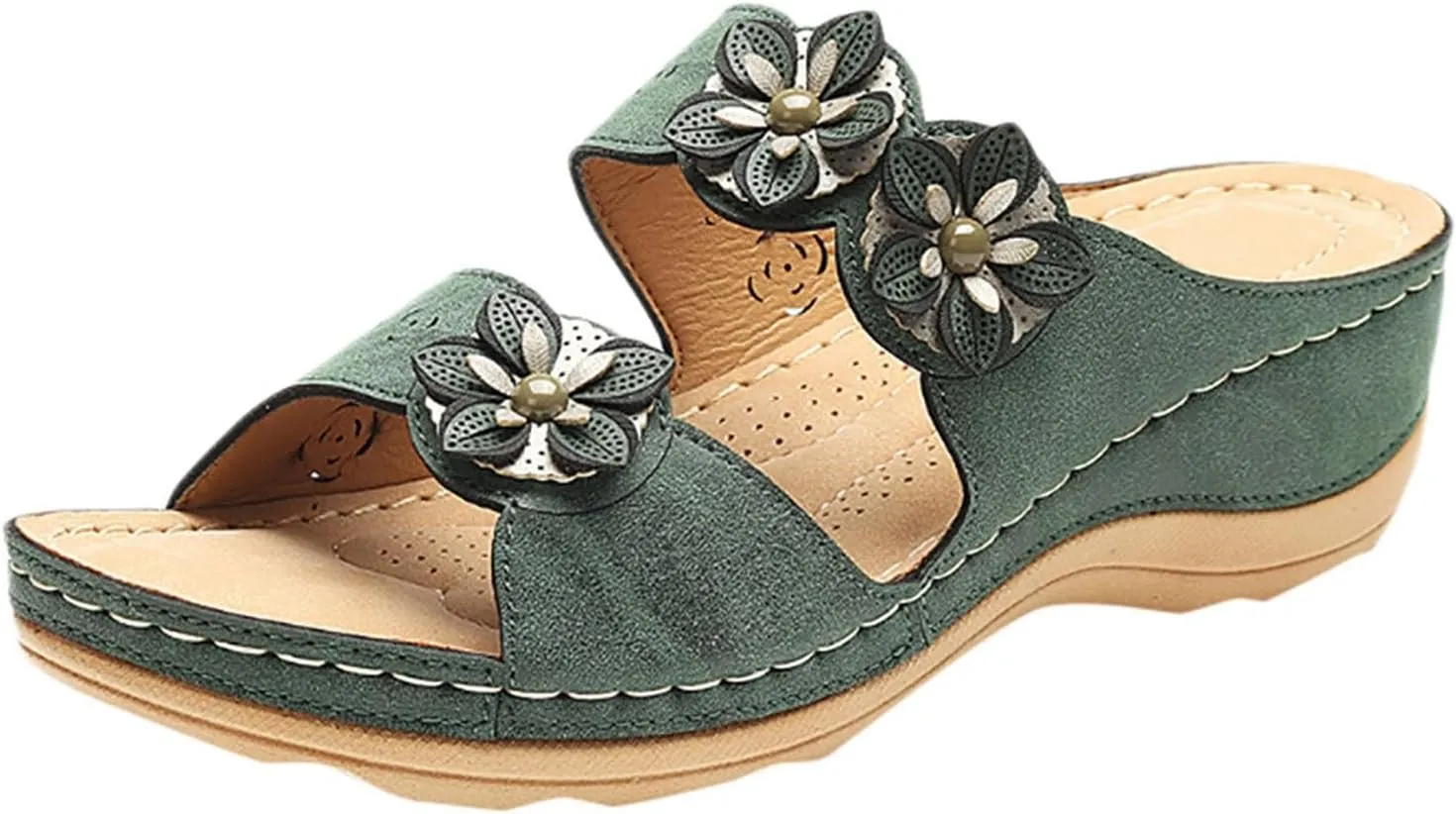 Walking Sandals Women, Womens Sandals Orthopedic Open Toe Sandals Retro Anti Slip Comfy Breathable Shoes