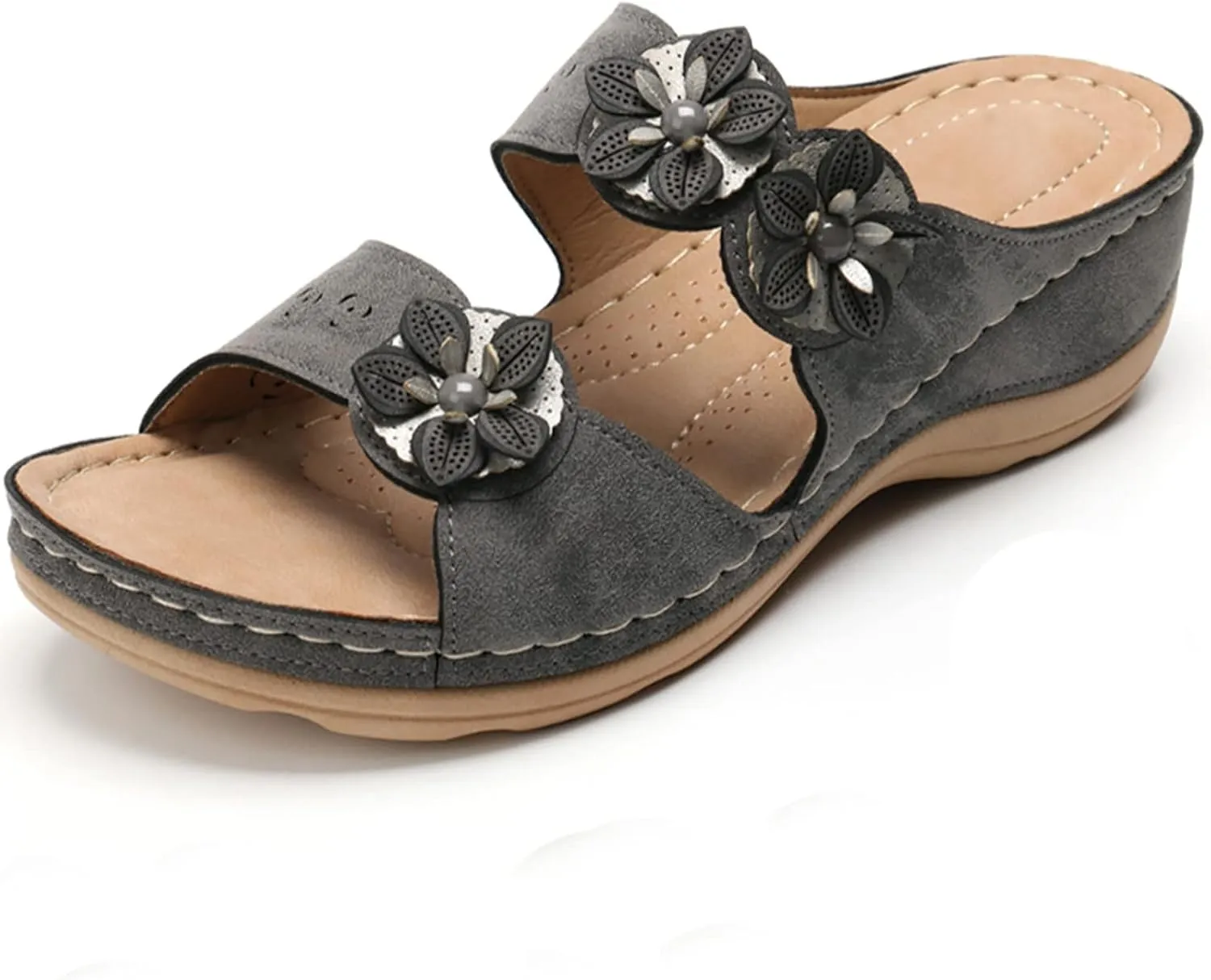 Walking Sandals Women, Womens Sandals Orthopedic Open Toe Sandals Retro Anti Slip Comfy Breathable Shoes