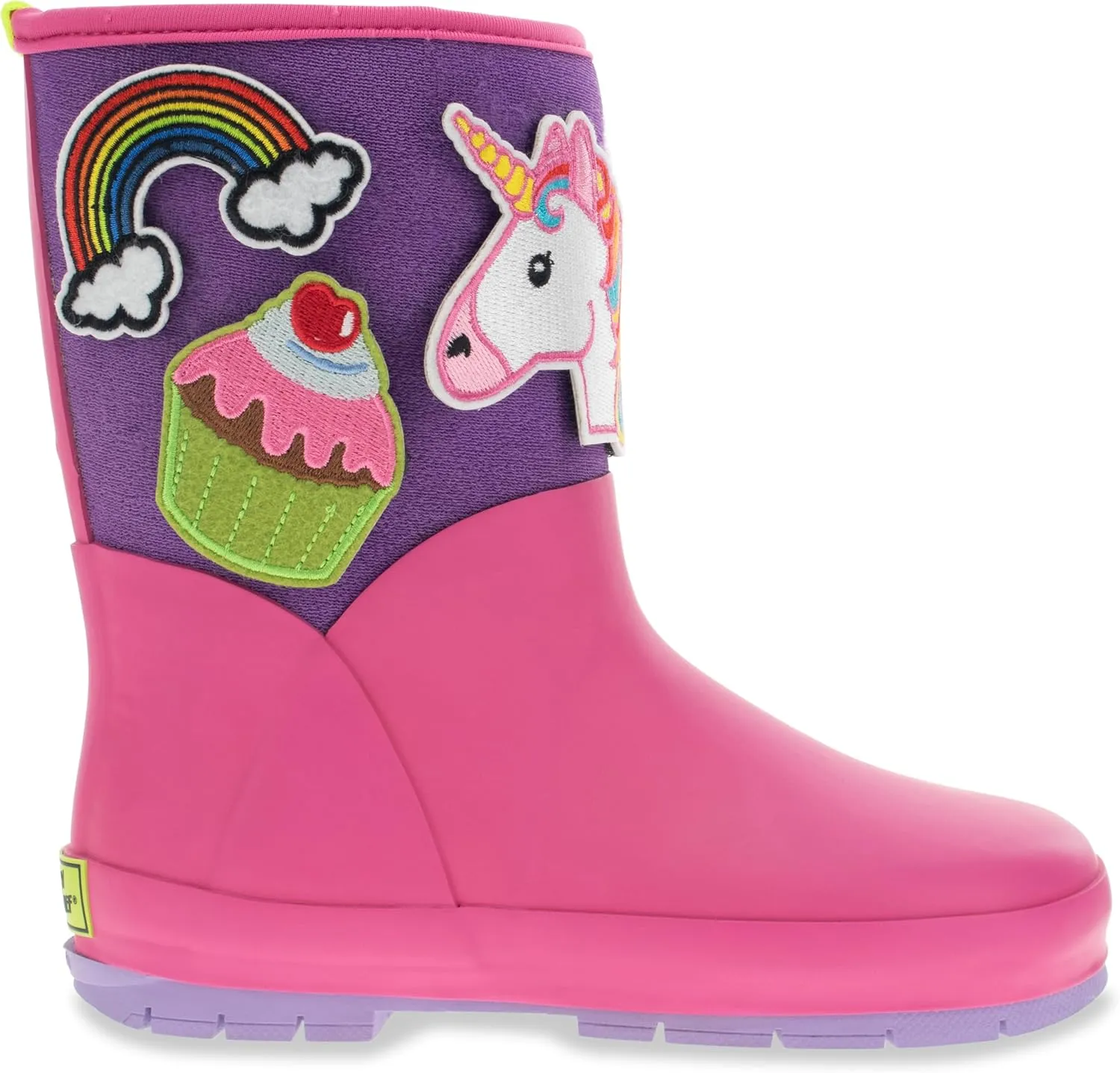Western Chief Kids Puddle Patch Waterproof Boot with Removable Patches