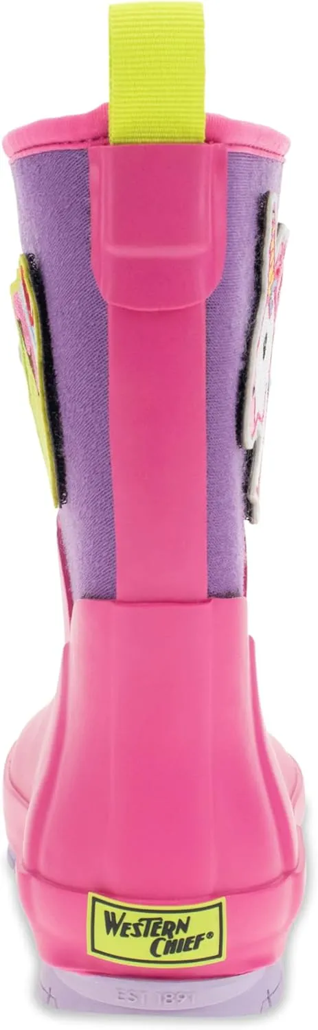 Western Chief Kids Puddle Patch Waterproof Boot with Removable Patches