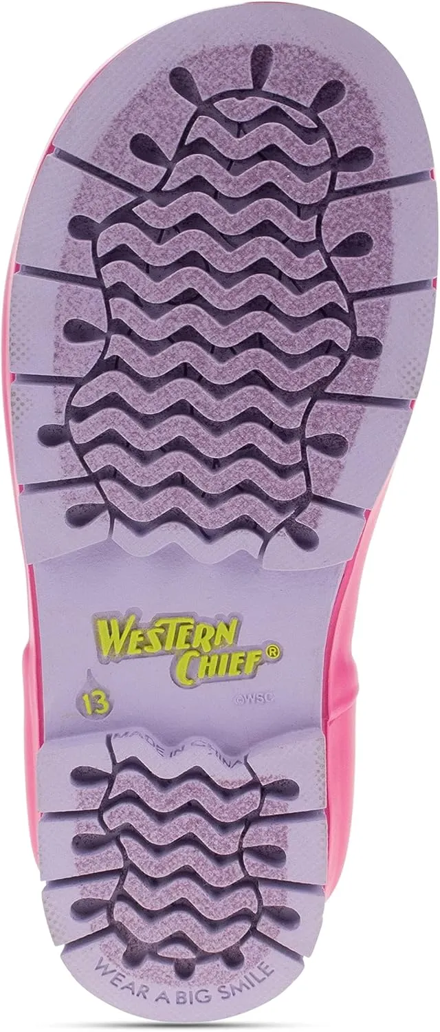 Western Chief Kids Puddle Patch Waterproof Boot with Removable Patches