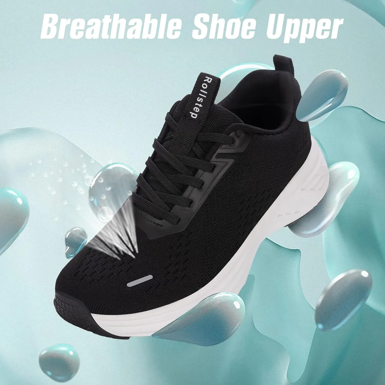 Wide Toe Box Shoes Women Sneakers Extra Wide Width Arch Support Non-Slip Tennis Athletic Ultralight Running Shoes for Women Walking Diabetic Plantar Fasciitis Footwear 6-12