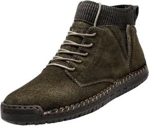 Winter Padded Men's British Large Size Casual Suede Handmade Foreign Trade Sport Shoes Shoes Men Slip on Sneaker