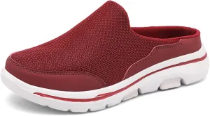Women's Backless Walking Sneakers Summer Slip-on Mule Shoes Closed Toe Slip On Mesh Breathable Slippers Comfort Lightweight Casual Soft Soles Shoes Going Out Sports Outdoor Trendy Footwear