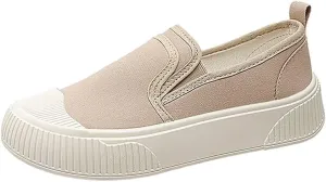 Women's Canvas Sneakers Canvas Flat Shoes Cloud Slip Shoes Running Shoes Thick Bottom Mesh Shoes Muffin Shoes Biscuit Shoes