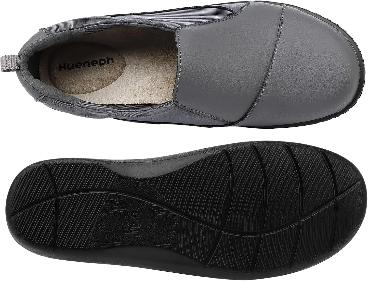 Women's Comfort Leather Loafers Cute Casual Slip On Lightweight Walking Flats Everyday Work Shoes