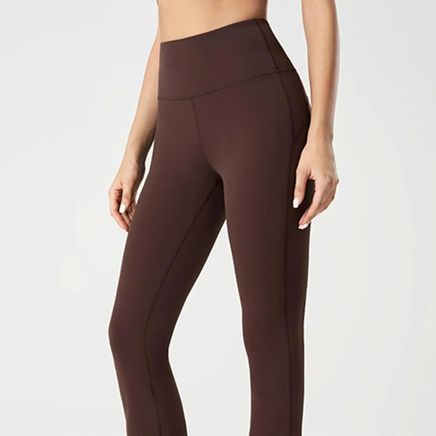 Women's Flared Dance Pants - Stretchy High Waisted Capris for Zumba, Jazzercise & Studio Fitness Classes