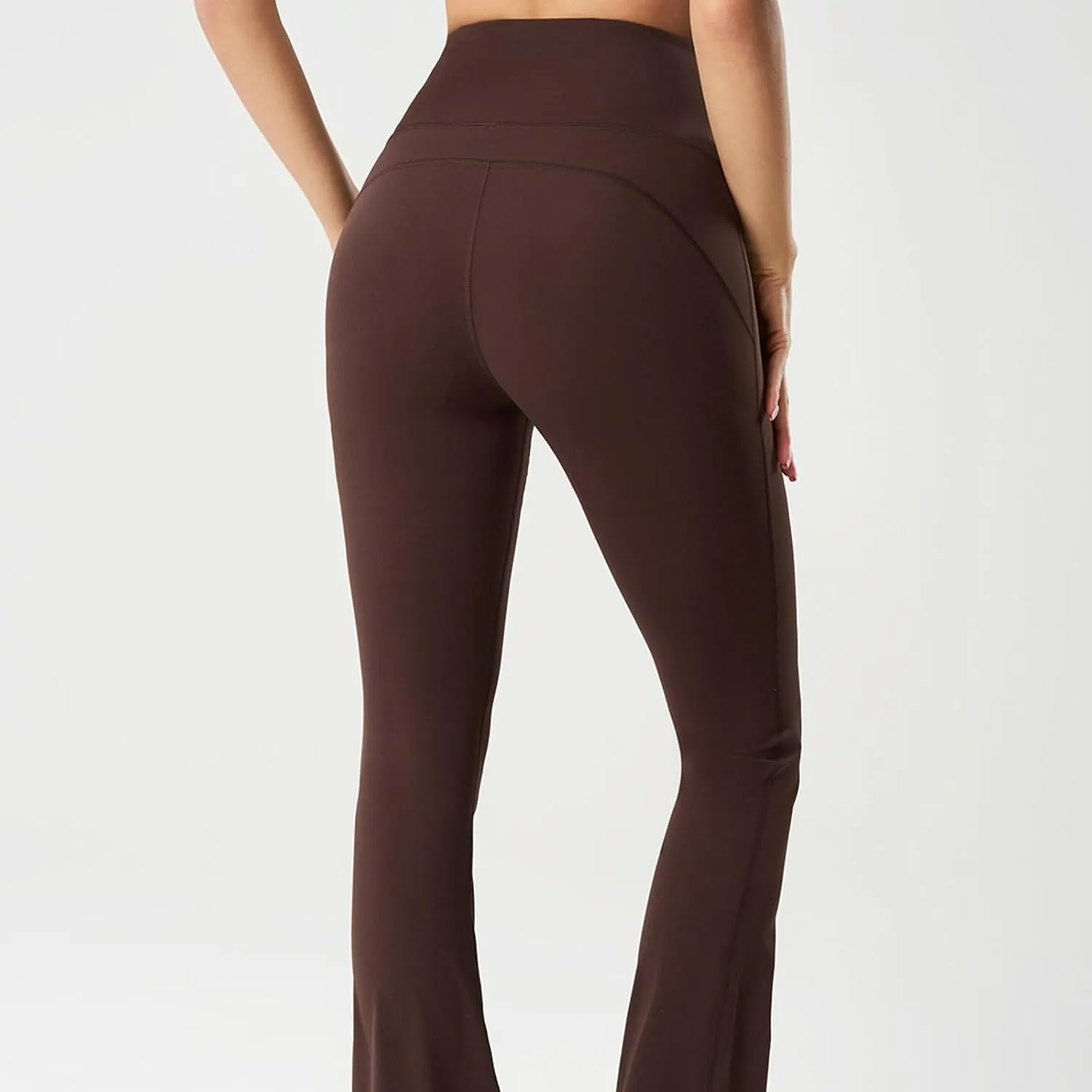 Women's Flared Dance Pants - Stretchy High Waisted Capris for Zumba, Jazzercise & Studio Fitness Classes