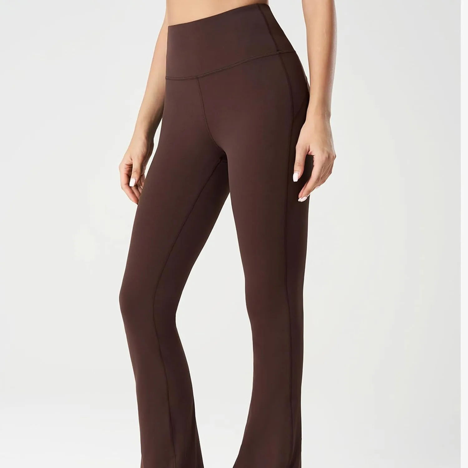 Women's Flared Dance Pants - Stretchy High Waisted Capris for Zumba, Jazzercise & Studio Fitness Classes