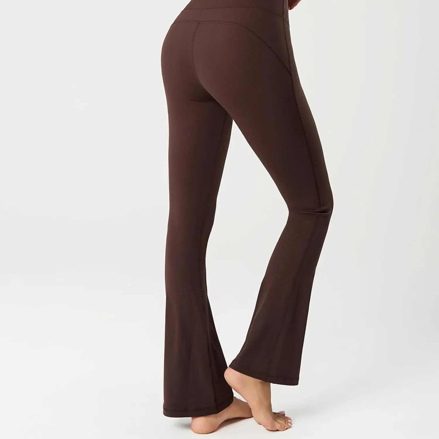 Women's Flared Dance Pants - Stretchy High Waisted Capris for Zumba, Jazzercise & Studio Fitness Classes