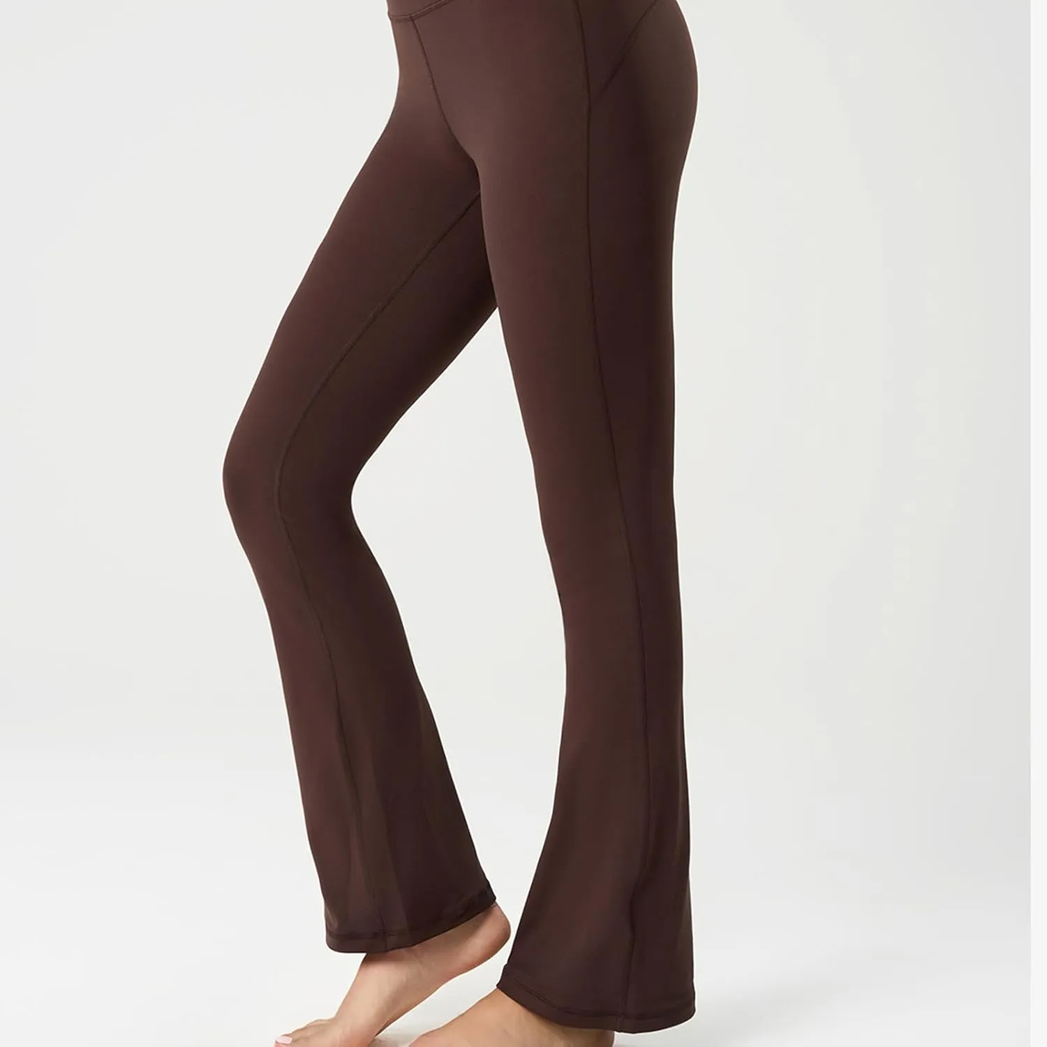 Women's Flared Dance Pants - Stretchy High Waisted Capris for Zumba, Jazzercise & Studio Fitness Classes