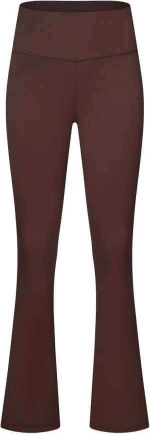 Women's Flared Dance Pants - Stretchy High Waisted Capris for Zumba, Jazzercise & Studio Fitness Classes