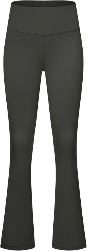 Women's Flared Dance Pants - Stretchy High Waisted Capris for Zumba, Jazzercise & Studio Fitness Classes