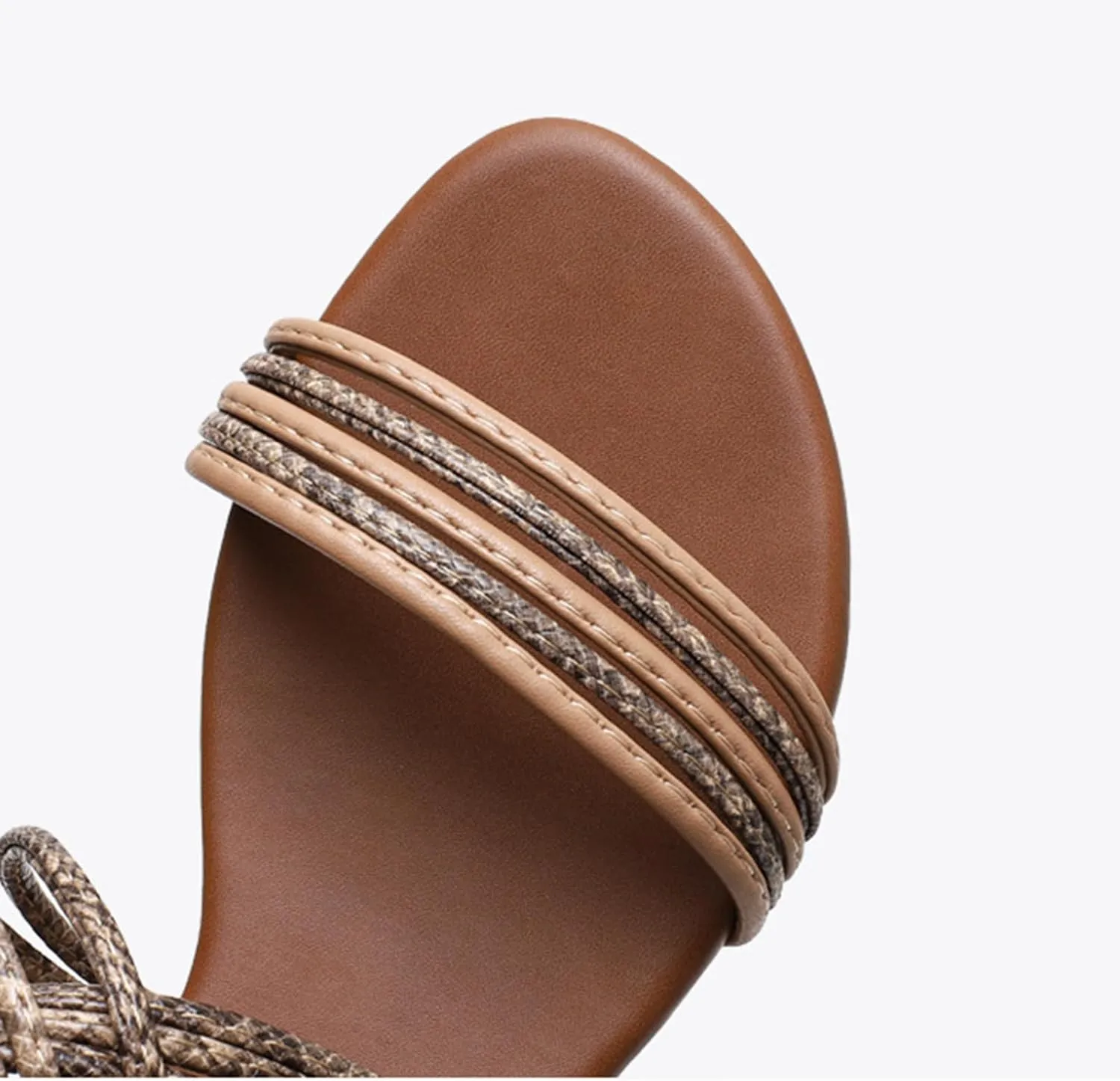 Womens Gladiator Strap Sandals Flat Fisherman Thong Cross Comfortable Open Toe Hollow Out Ankle Strap Summer Beach Breathable Slip on Lightweight Shoes