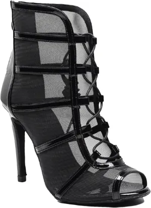 Women's Latin Dance Boots - 6-10cm Heel Tango/Salsa Mesh Shoes