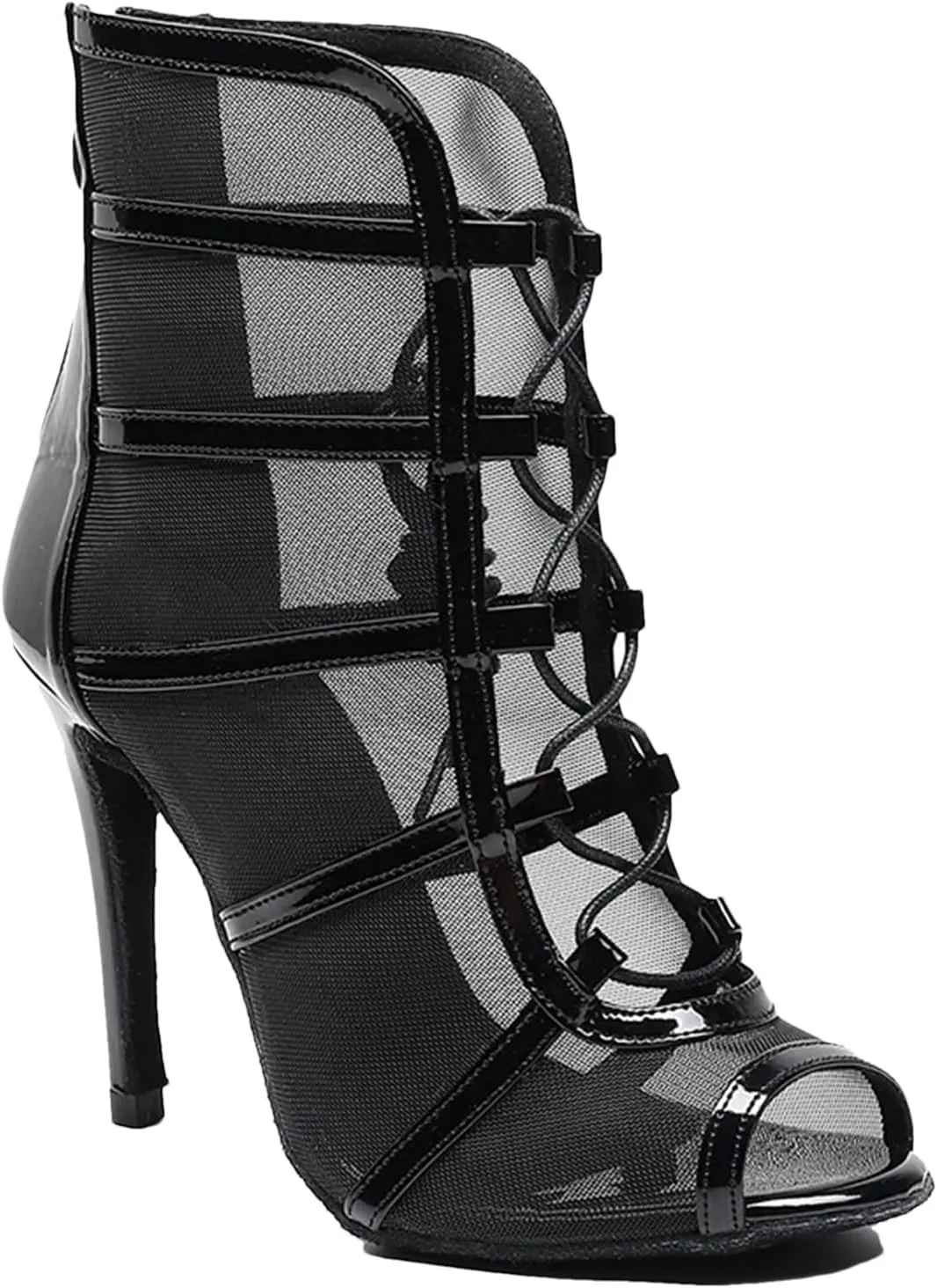 Women's Latin Dance Boots - 6-10cm Heel Tango/Salsa Mesh Shoes