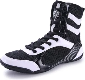 Women's Men's Wrestling Boots Breathable Mesh Squat Shoes Non-Slip Weightlifting Shoes Adult Youth Boxing Fitness Footwear