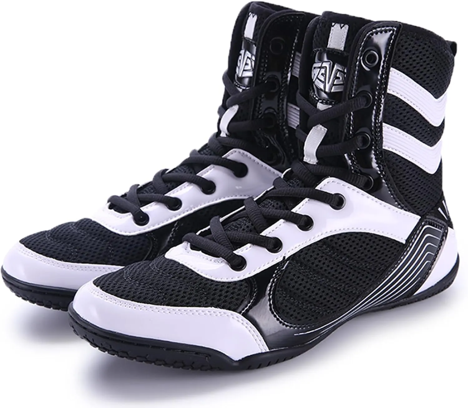 Women's Men's Wrestling Boots Breathable Mesh Squat Shoes Non-Slip Weightlifting Shoes Adult Youth Boxing Fitness Footwear