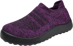 Womens Non Slip Work Shoes Slip On Water Resistant Tennis Shoes Men Mesh Ladies Casual Shoes High Top Sneakers Platform Tennis Shoe Loafers Shoe