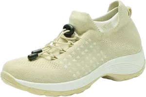 Womens Running Shoes Lightweight Tennis Shoes Slip On Walking Sneakers Non Slip Athletic Shoes Comfortable Walking Shoes