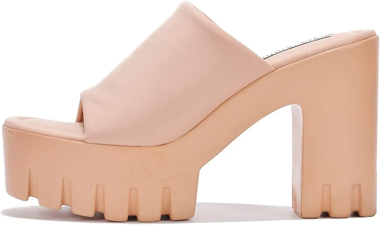 Womens Sandals Shoes Platform Sandal Open Toe Retro Chunky Lug Sole Comfortable Slip On Mule  Memory Foam