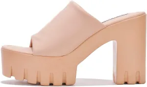 Womens Sandals Shoes Platform Sandal Open Toe Retro Chunky Lug Sole Comfortable Slip On Mule  Memory Foam