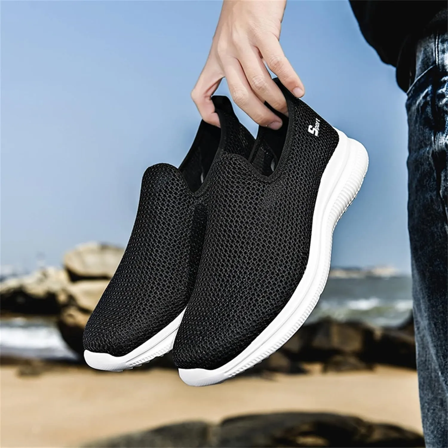 Women's Slip on Shoes Canvas Sneakers Loafers Non Slip Tennis Shoes Men Dressy Casual Black Shoes Slip On Sneakers Slip On Tennis Shoe Cross Trainer Shoe