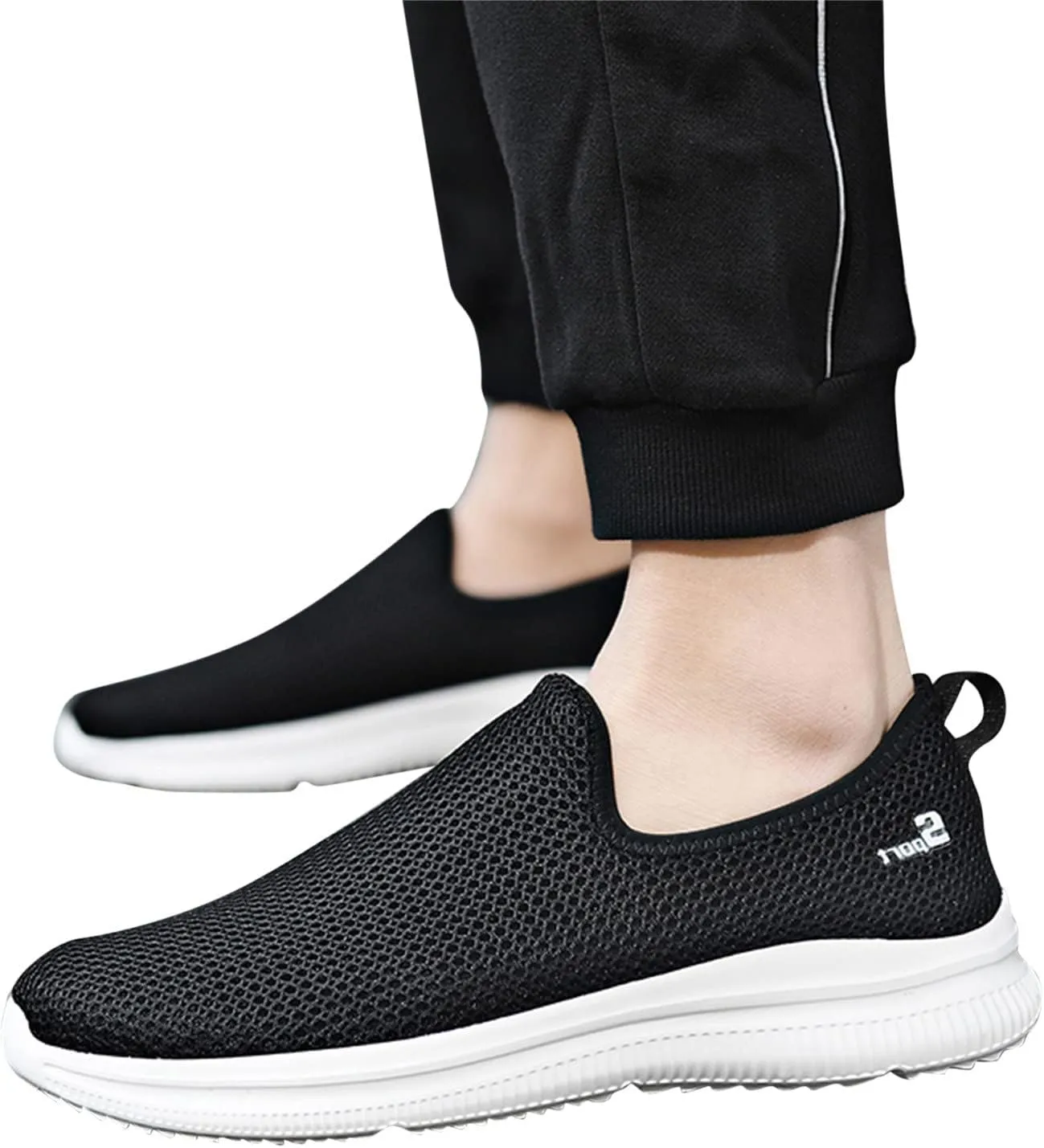 Women's Slip on Shoes Canvas Sneakers Loafers Non Slip Tennis Shoes Men Dressy Casual Black Shoes Slip On Sneakers Slip On Tennis Shoe Cross Trainer Shoe