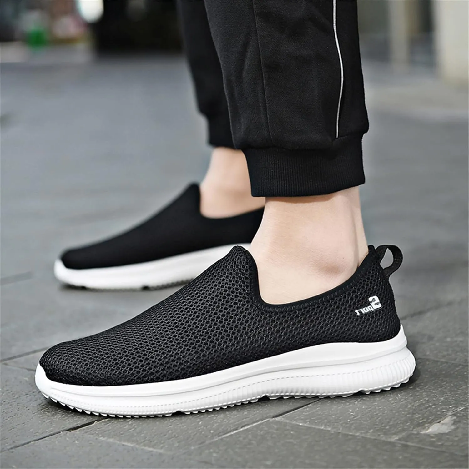 Women's Slip on Shoes Canvas Sneakers Loafers Non Slip Tennis Shoes Men Dressy Casual Black Shoes Slip On Sneakers Slip On Tennis Shoe Cross Trainer Shoe