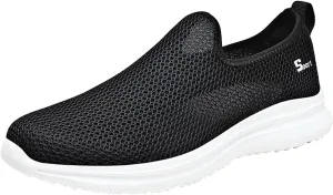 Women's Slip on Shoes Canvas Sneakers Loafers Non Slip Tennis Shoes Men Dressy Casual Black Shoes Slip On Sneakers Slip On Tennis Shoe Cross Trainer Shoe