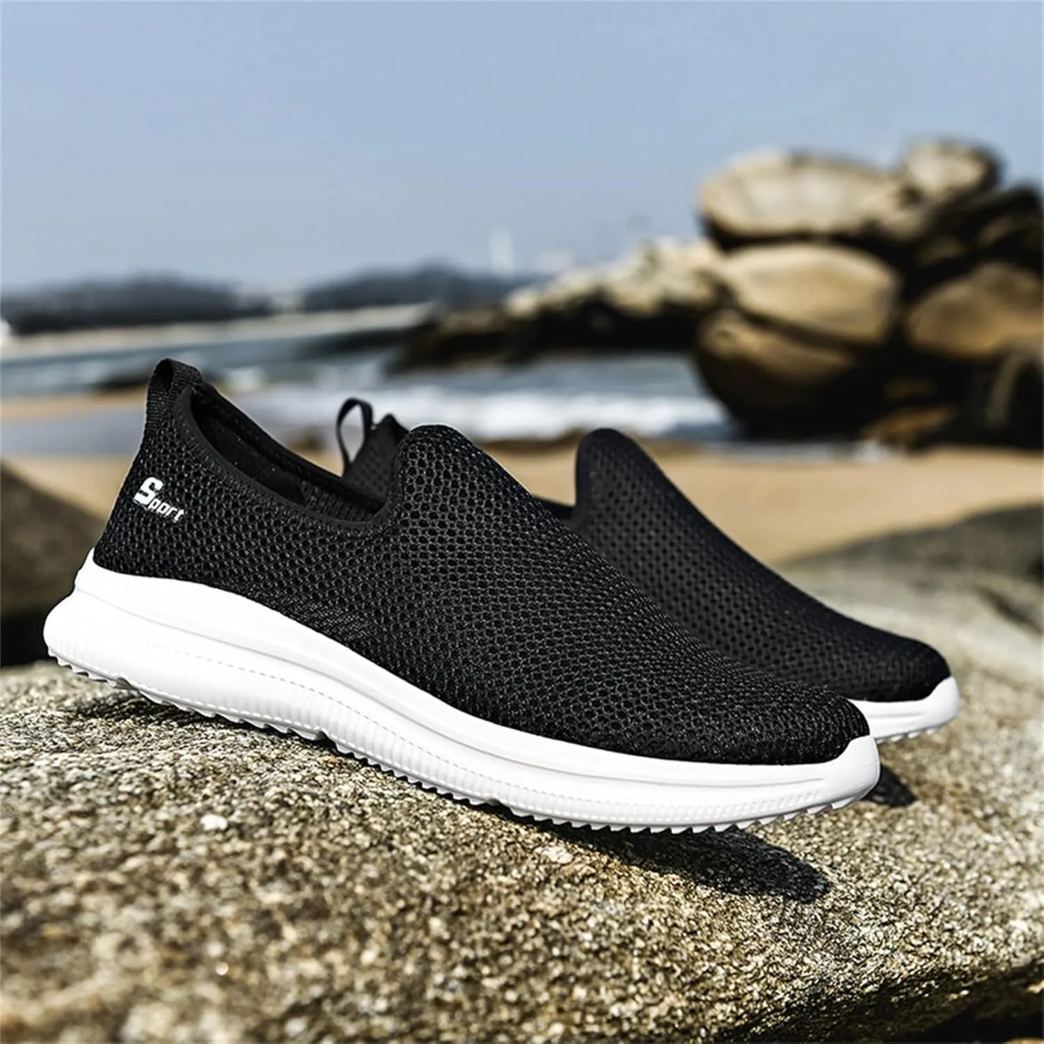 Women's Slip on Shoes Canvas Sneakers Loafers Non Slip Tennis Shoes Men Dressy Casual Black Shoes Slip On Sneakers Slip On Tennis Shoe Cross Trainer Shoe