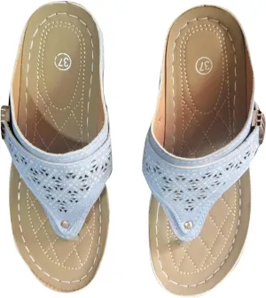Women's Summer New Clip-toe Beach Sandals Flower Hollow-out Wedges Fashion Casual Slippers Comfort Sandal 2025