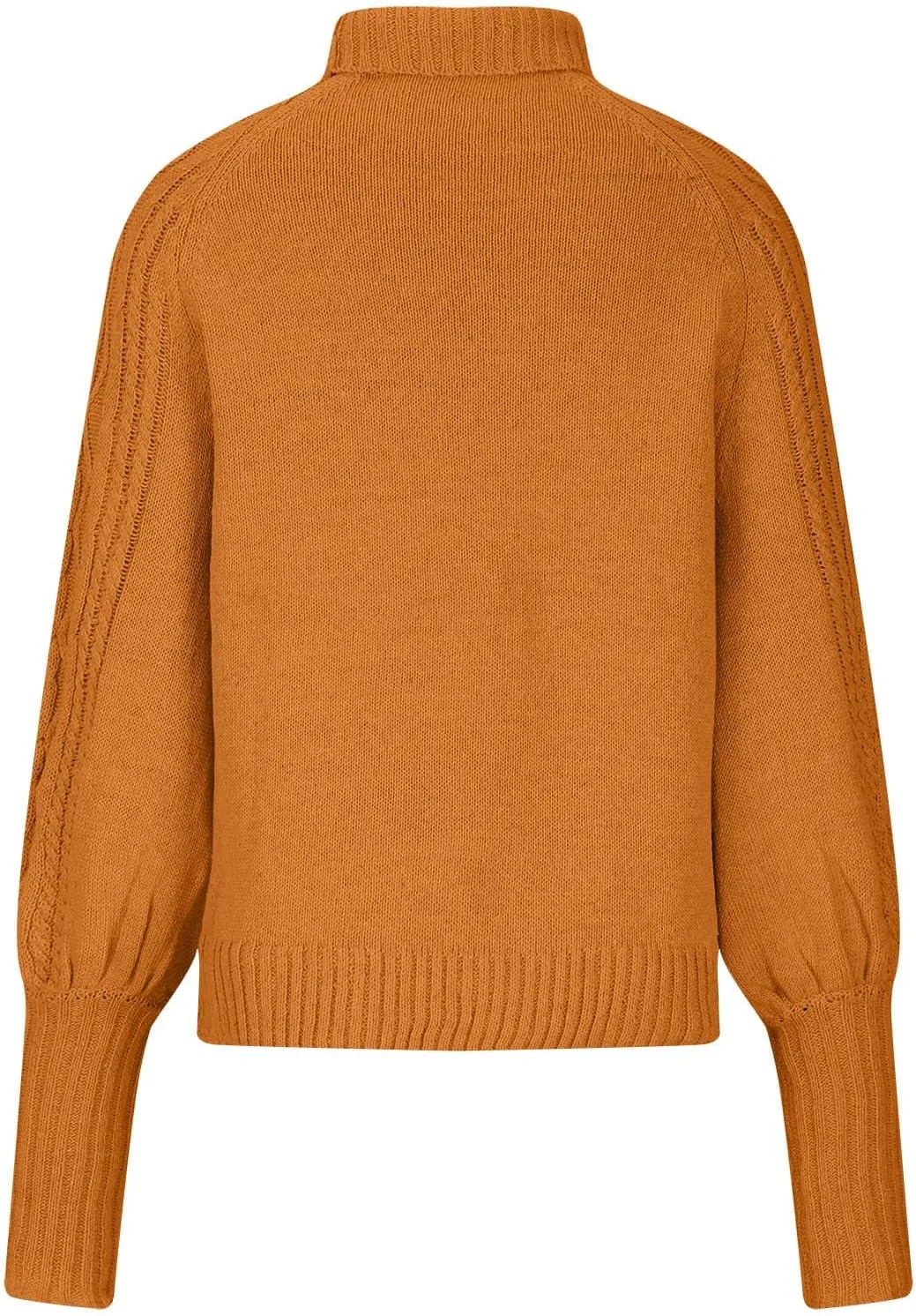 Womens Sweaters Casual Solid Long Sleeve Thick Knit Striped Pullover Crewneck Wide Hem Fitting Cozy Tops Outwear