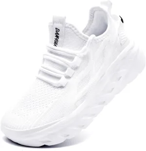 Women's Thick Soled Walking Shoes Slip On Height Increasing Sneakers Wide Comfortable Lightweight Breathable Work Outside