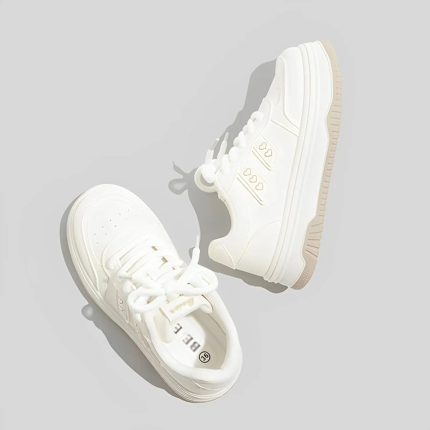 Y2k Chunky Sneakers for Women & Girls Cute Walking Shoes with Thick Sole for Travel & Gift Giving