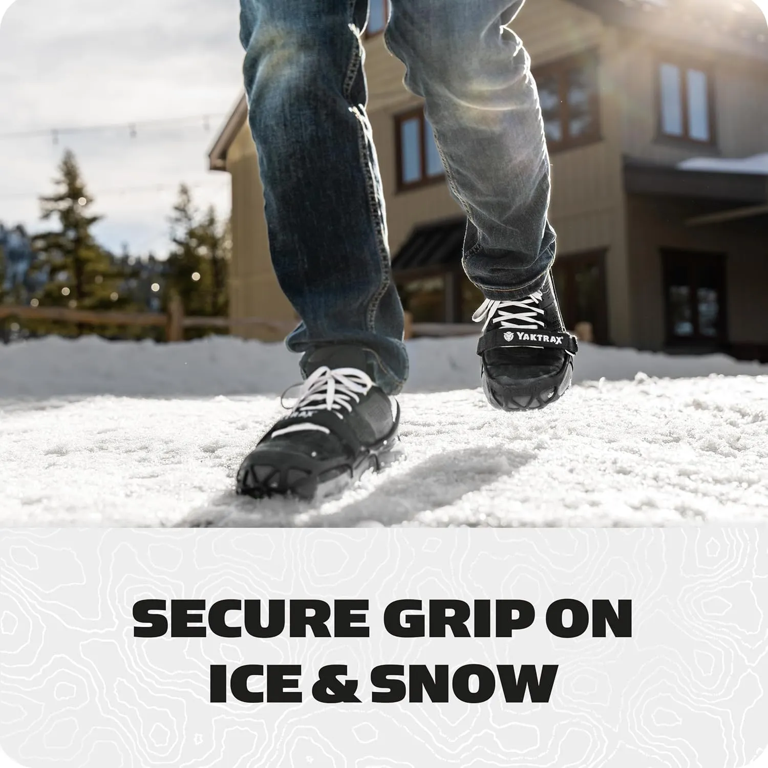 Yaktrax Pro Plus Traction Cleats for Ice and Snow, 360° Steel Coil Grip for All-Direction Traction, Flexible Thermoplastic Upper, Easy On/Off with Heel Tab, Includes Carry Bag & Carabiner