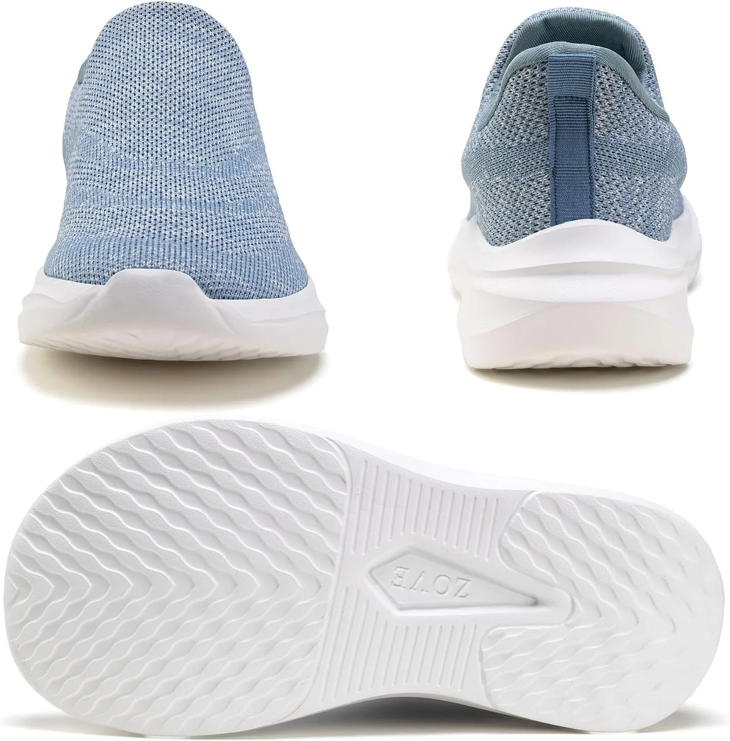 ZOVE Wide Toe Box Shoes Women Hands Free Wide Walking Shoes Ultra Light Tennis Breathable Wide Width Running Sneakers Athletic Gym Workout Trainers