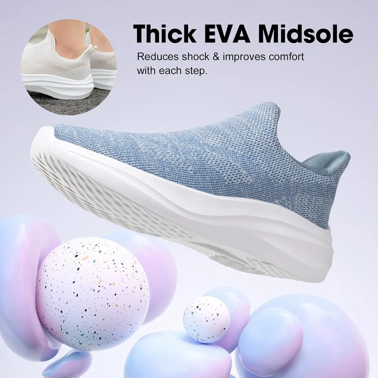 ZOVE Wide Toe Box Shoes Women Hands Free Wide Walking Shoes Ultra Light Tennis Breathable Wide Width Running Sneakers Athletic Gym Workout Trainers