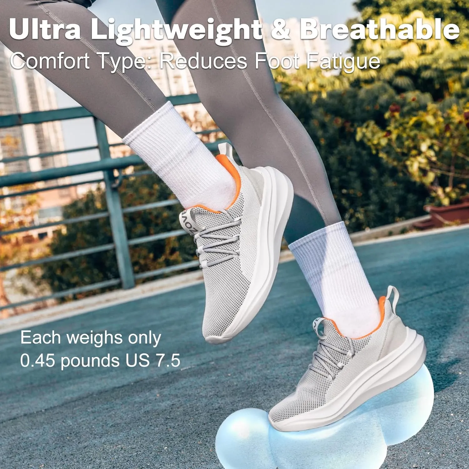 ZOVE Wide Toe Box Shoes Women Tennis Sneakers Arch Support Extra Wide Width Running Shoes for Women Walking Athletic