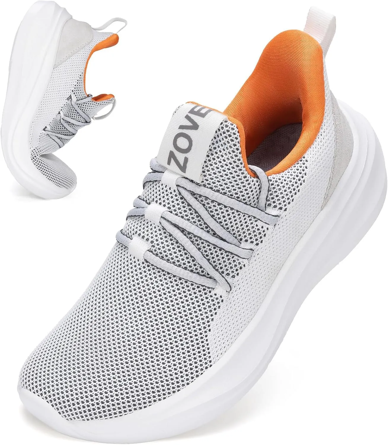 ZOVE Wide Toe Box Shoes Women Tennis Sneakers Arch Support Extra Wide Width Running Shoes for Women Walking Athletic