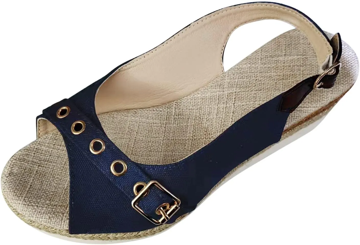 ZSpzx Espadrilles Wedge Sandals for Women 2025 Orthopedic Dressy Summer Walking Slippers Arch Support Platform Sandal Womens Comfortable Open Toe Ankle Strap Boho Casual Slip on Beach Shoes
